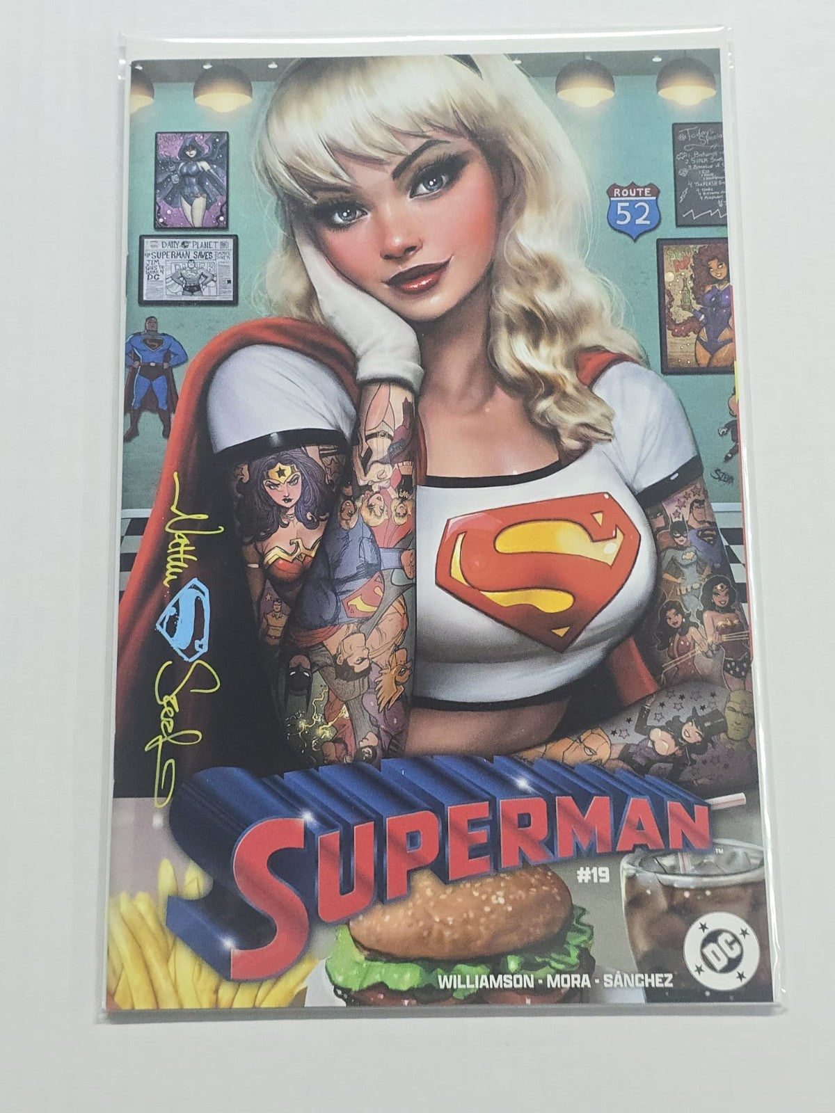SUPERMAN #19 DC EXCLUSIVE NATHAN SZERDY SIGNED W/COA NM
