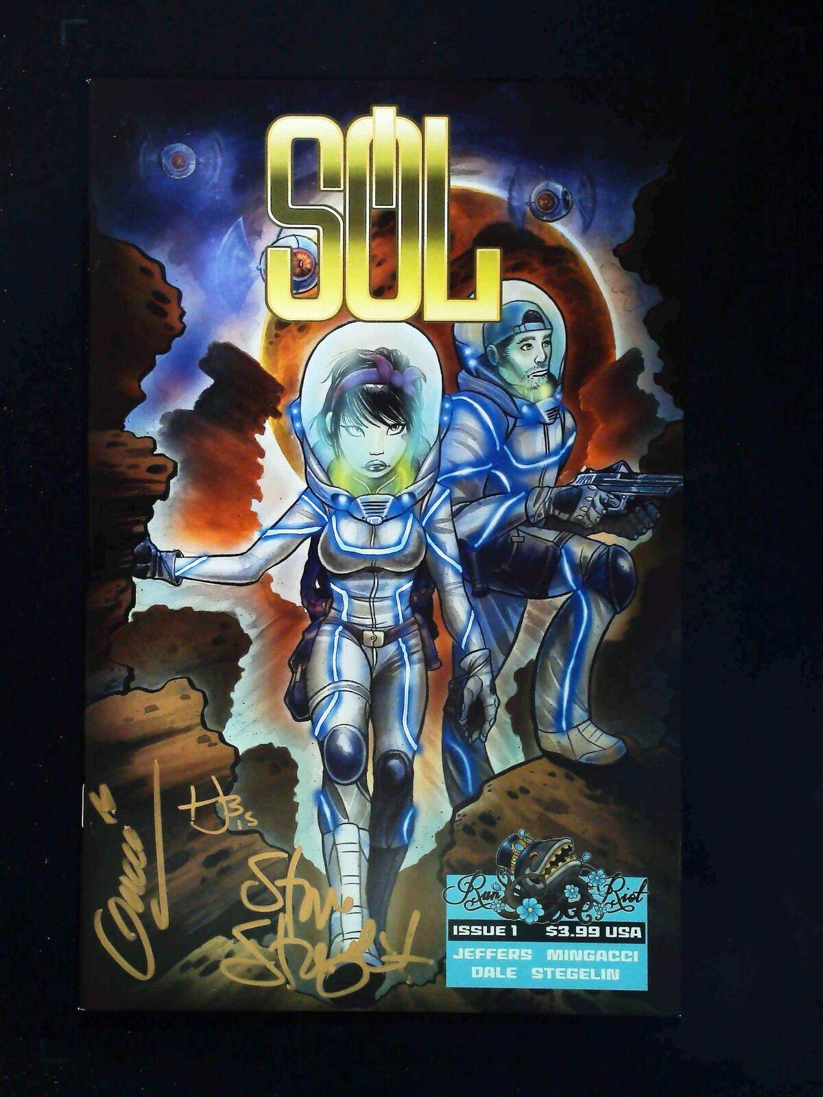 Sol #1  Charleston Comics 2015 Nm  Signed By Artists