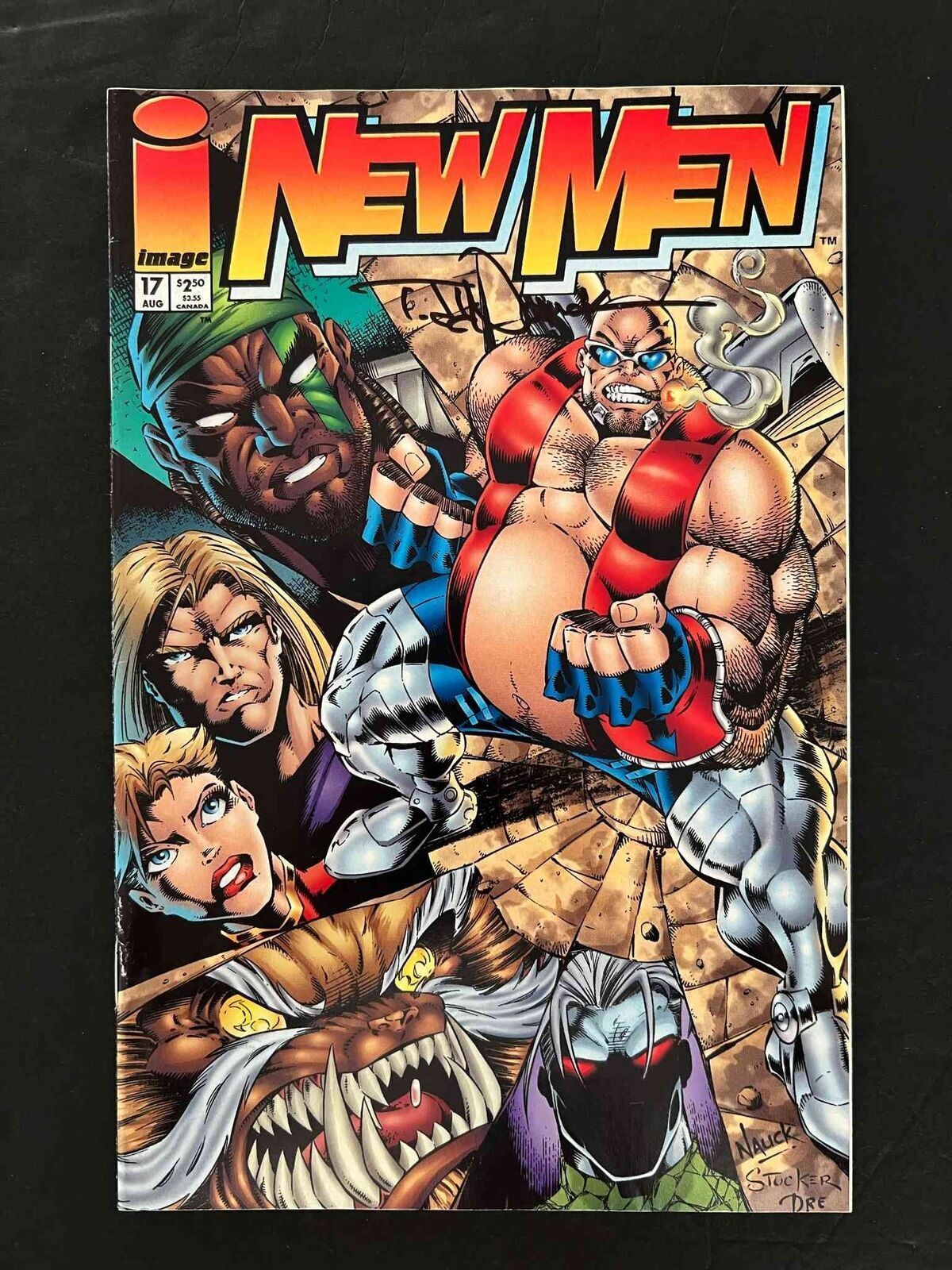 Newmen #17  Image Comics 1995 Vf+  Signed By Todd Nauck
