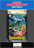 JUSTICE LEAGUE UNLIMITED #1 PORTER CGC SS 9.8 DAN MORA PRIVATE SIGNING PRESALE