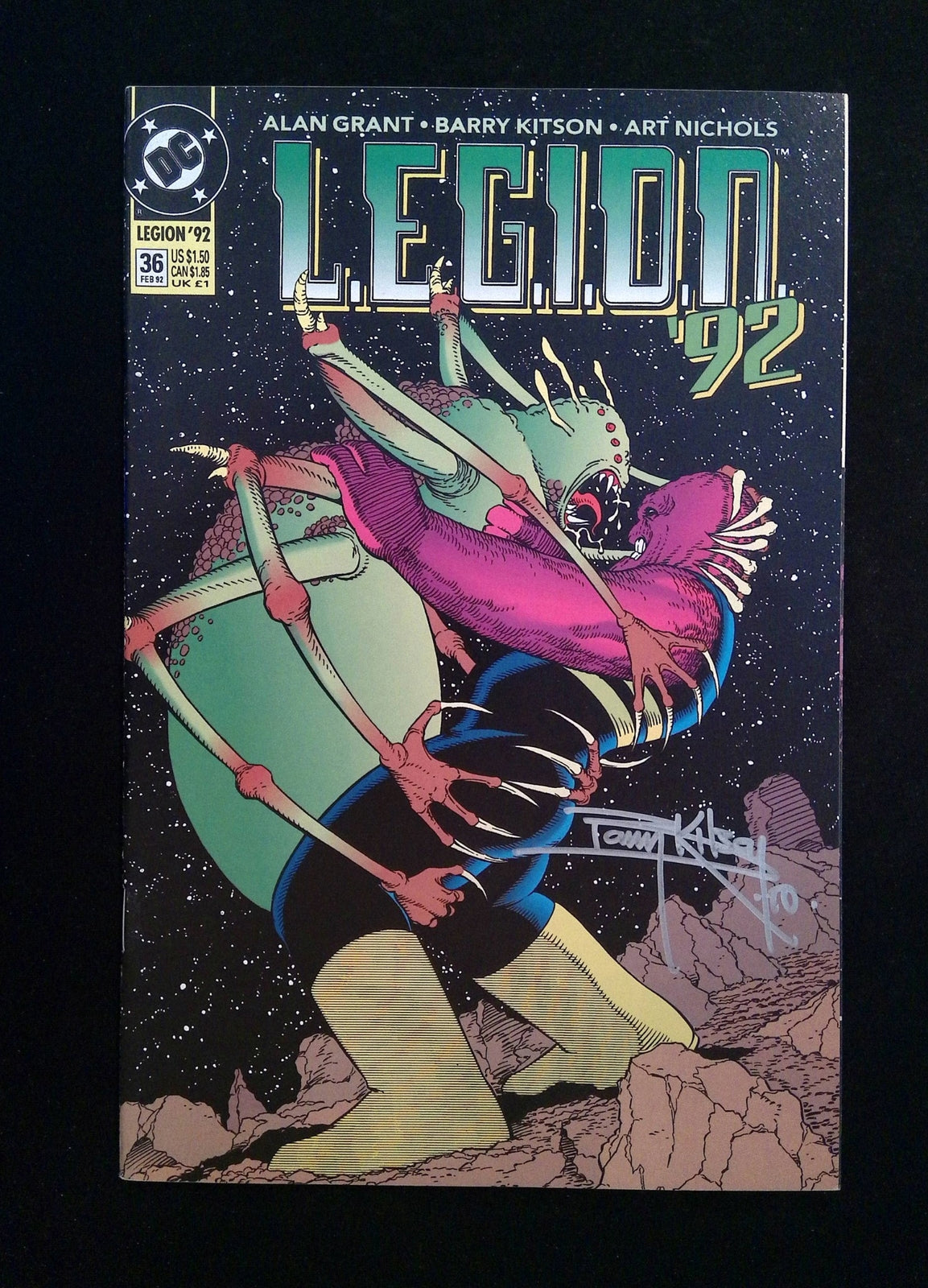 Legion #36  DC Comics 1992 VF+  SIGNED BY BARRY KITSON