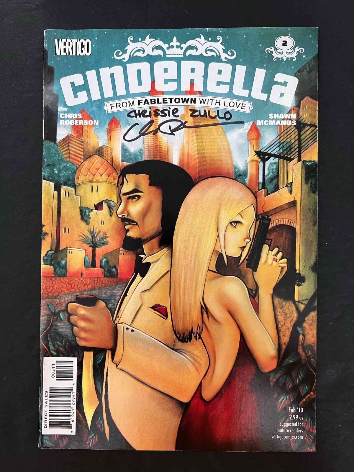 Cinderella From Fabletown With Love #2 Vertigo Vf+ Signed By Zullo & Roberson