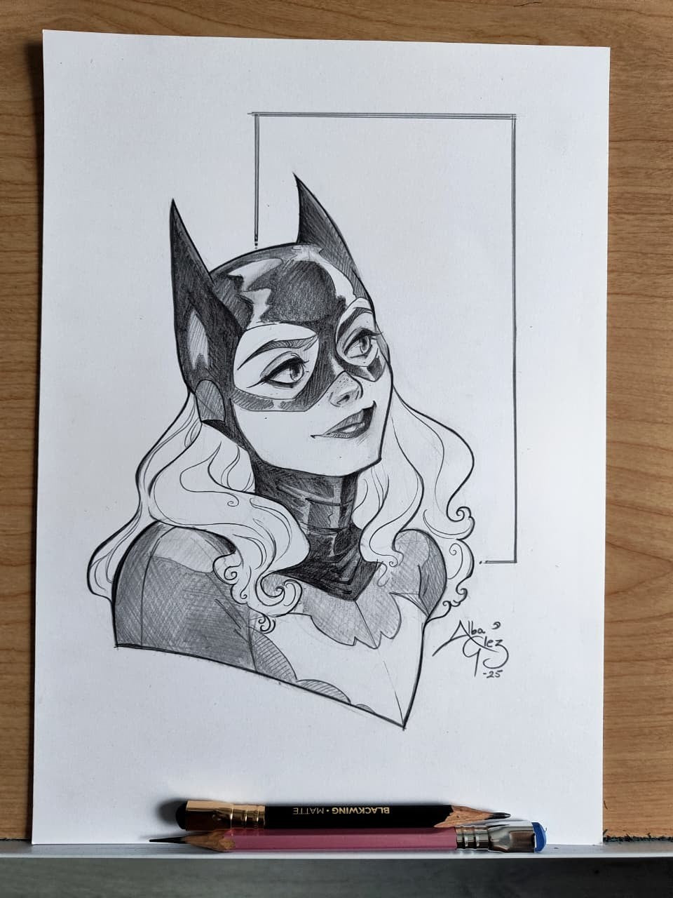 Alba Glez Original Sketch • Custom Commission - On Blank Cover - CGC/RAW