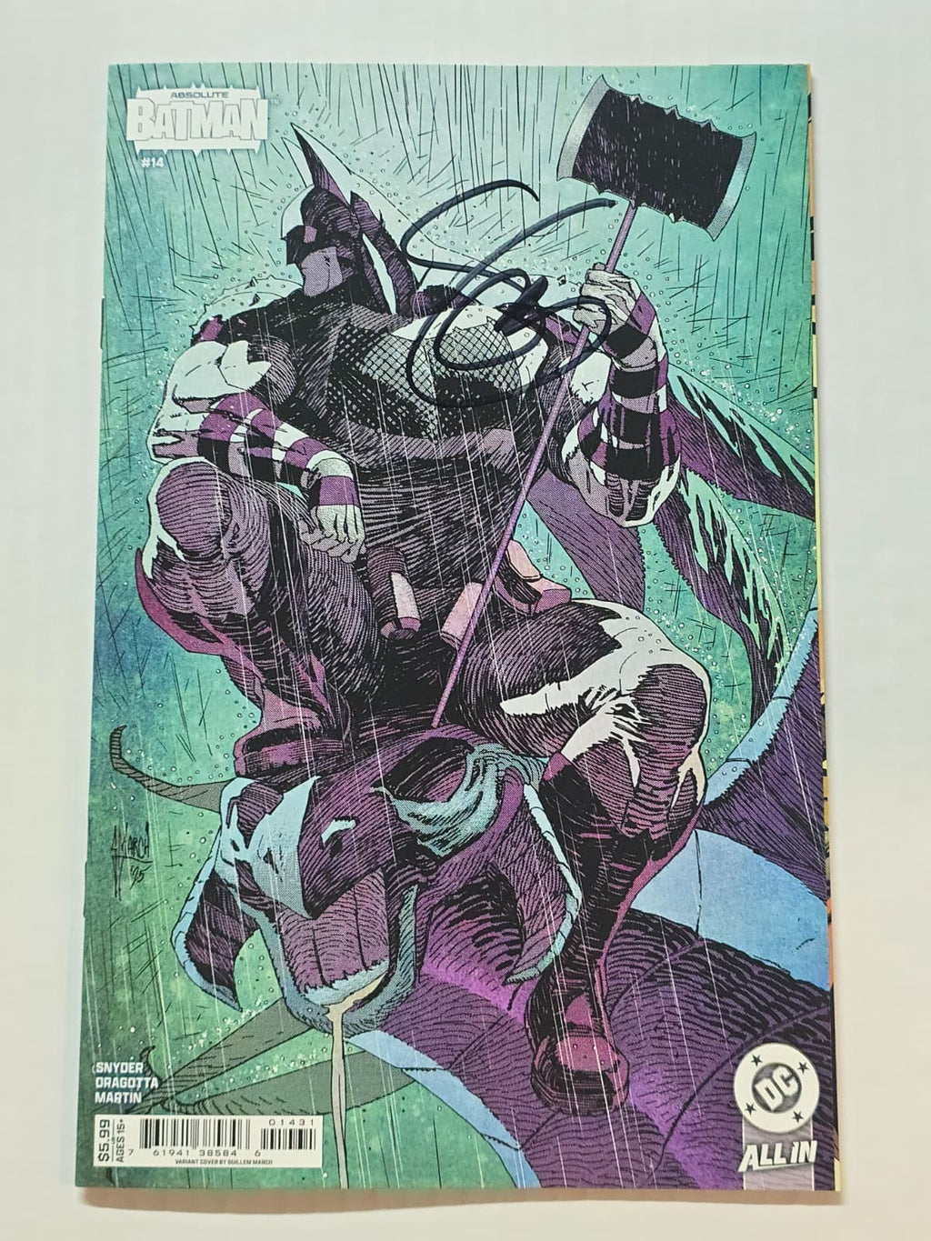 ABSOLUTE BATMAN #14 GULLEM MARCH DC 2025 1ST PRINT SIGNED SCOTT SNYDER W/COA NM