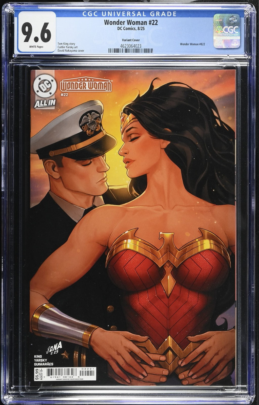WONDER WOMAN #22 DC COMICS 2025 DAVID NAKAYAMA VARIANT CGC 9.6 NM