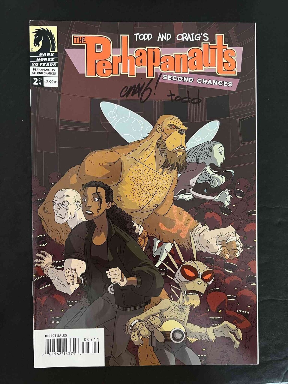 Perhapanauts Second Chances #2 Dark Horse 2006 Vf+ Signed By Rousseau & Dezago