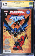 DEADPOOL BATMAN #1 MAIN MARVEL GREG CAPULLO & ZEB WELLS SIGNED CGC SS 9.2 NM