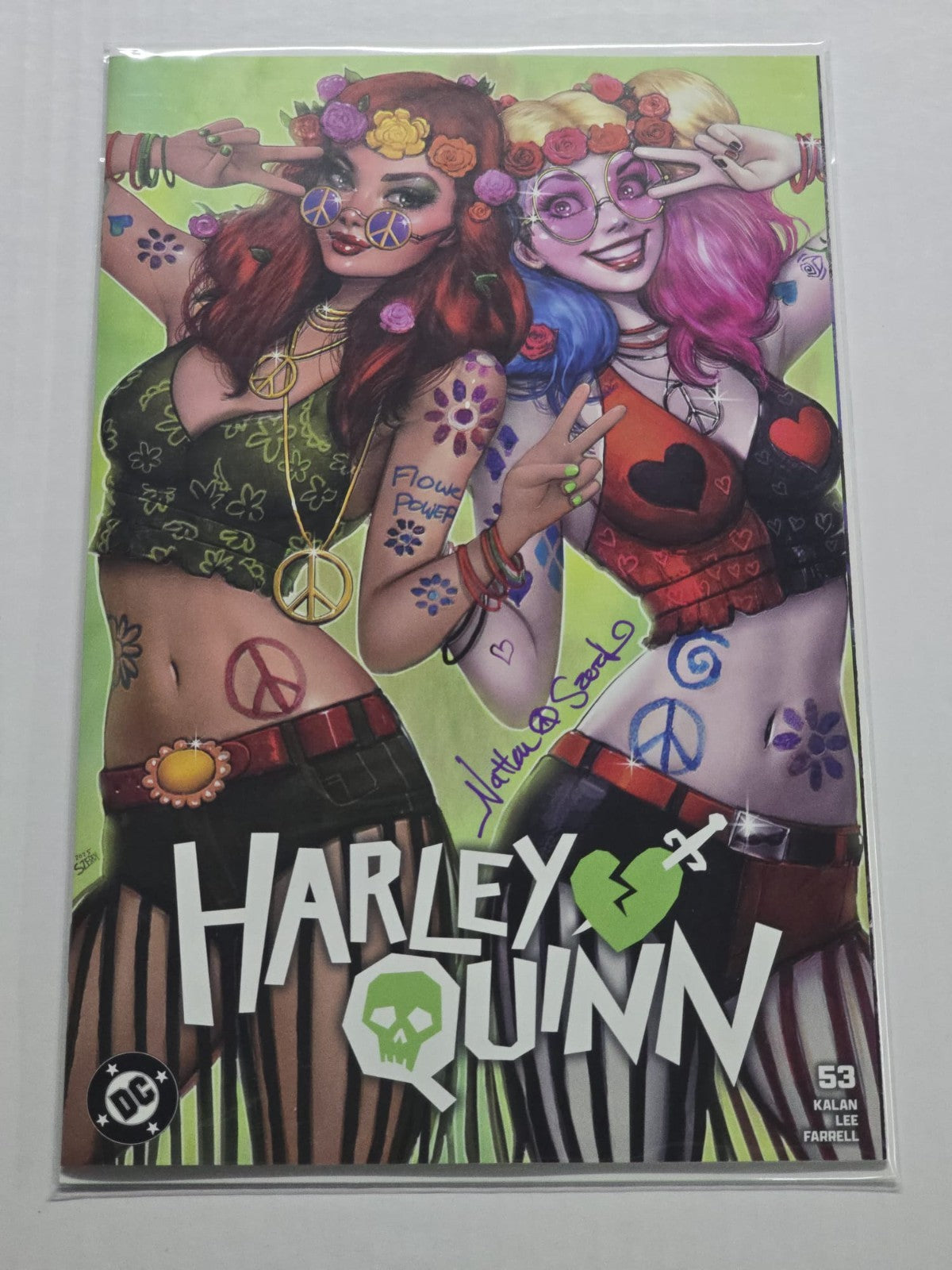 HARLEY QUINN #53 DC EXCLUSIVE VARIANT NATHAN SZERDY SIGNED WITH COA NM