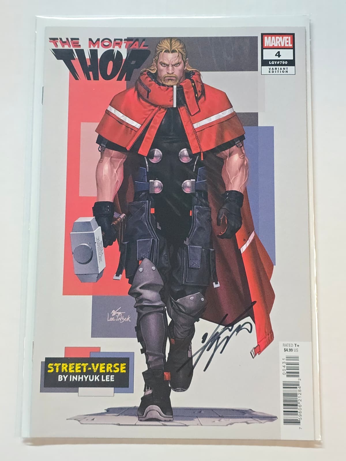 THOR #4 MARVEL STREETVERSE SIGNED BY INHYUK LEE W/COA NM