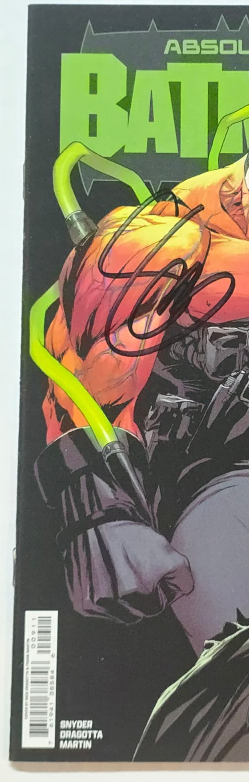 ABSOLUTE BATMAN #9 MAIN COVER DC 2025 1ST PRINT SIGNED SCOTT SNYDER W/COA NM