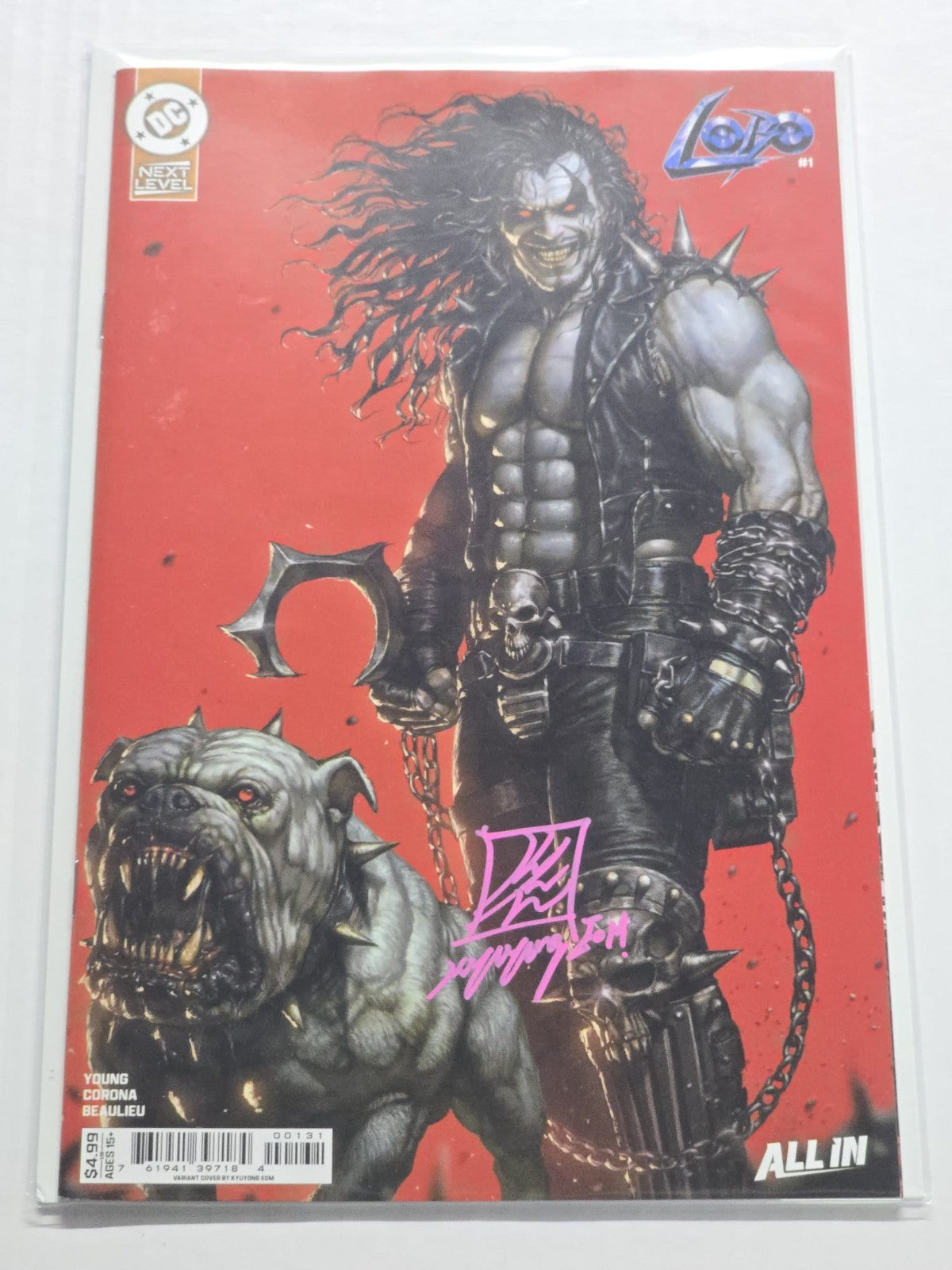 LOBO #1 DC COMICS 2026 VARIANT KYUYONG EOM SIGNED W/COA NM (5)